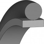 Hydraulische Stangafdichting - 18X24,20X3,20 - SPOR06 - PTFE PT009822 / 70 NBR - Dichtomatik - 67034933