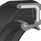 Wellendichtring - 30x62x8 - WAS - 70 NBR NB703412 - Dichtomatik - 49137943 - Verpackungseinheit 1