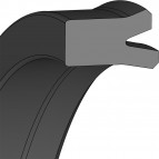 Hydraulic Piston Seal - 31,75X19,05X7,14X6,35 - KNA23 - 90 NBR NB905501 - Dichtomatik - 67196679