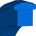 Kolbendichtung Hydraulik - 180x159x8.1 - SIMKO 300 - 98 AU 928 / NBR - Freudenberg - 417470 - Verpackungseinheit 10