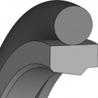 Stangendichtung (Hydraulik) - 28X38,70X4,20 - SPOR31 - PTFE PT009805 / 70 NBR - Dichtomatik - 67134714