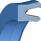 Zuigerafdichting Hydrauliek - 75x65.6x7.1 - NRVA - PTFE K270 - Freudenberg - 24315823 - Verpakkingseenheid 1