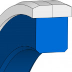 Kolbendichtung Hydraulik - 34x26.5x3 - HDP330 - PA 4112 - Freudenberg - 49345957 - Verpackungseinheit 100