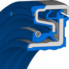 Cassette & Combi Seal - 190X215X0X15.50X17 - CASS T2 - 75 NBR 106200 - Freudenberg - 49433738 - Packaging Unit 1