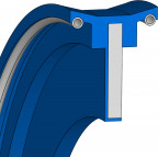 Zuigerafdichting Hydrauliek - 70x12 - TDUOH - 80 NBR 709 - Freudenberg - 9705 - Verpakkingseenheid 1