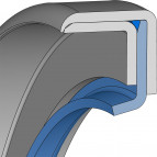 Wellendichtringe - Simmering - 25x38x7 - B2PT - PTFE F56101 - Freudenberg - 40412799 - Verpackungseinheit 5
