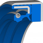 Cassette- & Combi Afdichting - 39.50X51.50X57X30 - COMBI - 75 FKM 585 - Freudenberg - 49355540 - Verpakkingseenheid 46