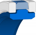 Kolbendichtung Hydraulik - 220x195x18.4 - L27 - PTFE B602 - Freudenberg - 24380754 - Verpackungseinheit 1