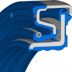 Cassette & Combi Seal - 60X90X0X14X16 - CASS T1 - 75 FKM 595 - Freudenberg - 12016804 - Packaging Unit 1
