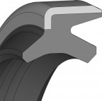 Doppelabstreiferss - 190X202X8,20 - AD51 - 90 NBR NB905501 - Dichtomatik - 67188320