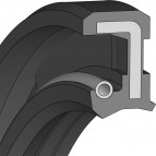 Oil Seal - 14x22x4,5 - WASY - 80 NBR NB804601 - Dichtomatik - 67519058 - Packaging Unit 1