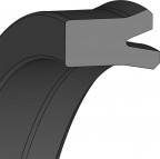 Kolbendichtung (Hydraulik) - 80X70X8X5 - KNA28 - 95 TPU PU953401 - Dichtomatik - 67015829