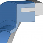 Radial-Wellendichtungen - 18X30X7X10 - HTS2-9539 - PTFE E202 - Freudenberg - 24353597 - Verpackungseinheit 1