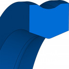 Stangendichtung Hydraulik - 330x341.6x12.3 - PU82 - 93 AU V167 - Freudenberg - 532554 - Verpackungseinheit 1