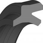 Double Wipers - 95X103X6 - AD51 - 90 NBR NB905501 - Dichtomatik - 67192467