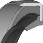 Oliekeerring - 12x18x3 - WBO - 70 NBR NB703412 - Dichtomatik - 67019771 - Verpakkingseenheid 1