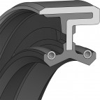 Wellendichtring - 17x28x6,5 - WBD - 70 NBR NB703413 - Dichtomatik - 67163399 - Verpackungseinheit 100