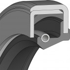 Wellendichtringe - 80x100x10 - WAS - 80 FKM FP803403 - Dichtomatik - 67035355 - Verpackungseinheit 1stck