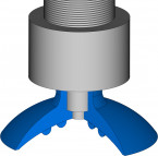 Gripper & Zuignap - 100x50 - GR4A - Freudenberg - 151707 - Verpakkingseenheid 1