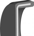 End cap - 40X7 - VER01 - 70 NBR NB703412 - Dichtomatik - 67034908
