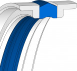 Kolbendichtung Hydraulik - 50x40x12.5 - T19 - 95 AU V142 / POM PO202 - Freudenberg - 24269657 - Verpackungseinheit 1