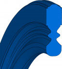 Piston Seal Pneumatics - 125X113.30X2.10X5.85 - KDN - 72 NBR 708 - Freudenberg - 429090 - Packaging Unit 1