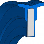 Kolbendichtungen (Pneumatik) - 50X10X18X20 - TDUOP - 72 NBR 708 - Freudenberg - 12006578 - Verpackungseinheit 1