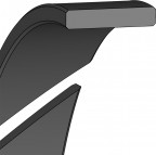 Geleidering Zuiger - 300x295x9.7/2.5 - FRK05  - HGW HG000301 - Dichtomatik - 67168191 - Verpakkingseenheid 1