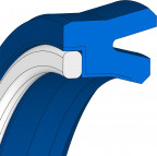 Stangendichtung Hydraulik - 75x90x11 - NI400 - 80 NBR 878 / POM Q09920 - Freudenberg - 30946 - Verpackungseinheit 1