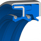 Kassetten- & Kombidichtungen - 57X73X76X10X13.80 - 75 NBR 106200 - Freudenberg - 12020013 - Verpackungseinheit 72