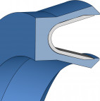 Kolbendichtung Hydraulik - FOA - PE - Freudenberg - 60075823 - Verpackungseinheit 1