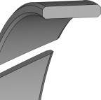 Führungsringkolben - 300x295x9.7/2.5 - FRK05  - HGW HG000301 - Dichtomatik - 67168191 - Verpackungseinheit 1