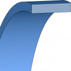 Geleideband - 5,5x5,6x2,5 - PTFE B500 - Freudenberg - 24376108 - Verpakkingseenheid 1