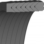 V-Packungen - 34x46x20.3 - SDS01 - PTFE - Dichtomatik - 67500179 - Verpackungseinheit 1