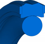 Piston Seal Hydraulic - 55x44x4.2 - OMEGAT OMK-PU - 98 AU 30500 / NBR - Freudenberg - 49120649 - Packaging Unit 1