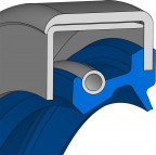 Oil Seal - Simmerring - 100x140x15 - B2SL - 75 NBR 106200 - Freudenberg - 49339905 - Packaging Unit 1