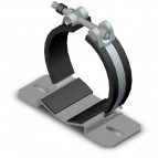 Diaphragm accumulator bracket - HYRAC-110-118/124-H10-ST - Suitable for Ø110-118 - 445042