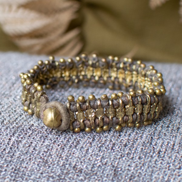 Bracelet - Droplets - Taupe - Zenza