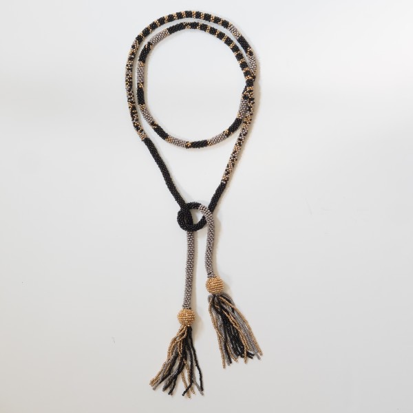 Necklace - Snake - White - Zenza