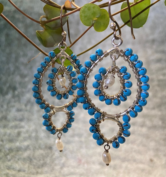 Earring - Solid Blue - Winner F - Zenza