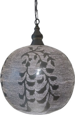 Hanglamp - Ball - Blossom - XL - Zilver - Zenza