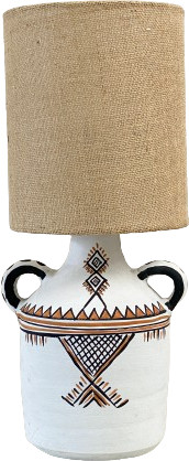 Table Lamp - Clay - Amfora - White - Black - Zenza