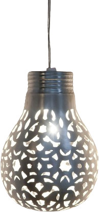 Pendant Lamp - Pear - Arquette - Big - Silver - Zenza