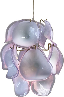 Hängeleuchte - Seventies - Glas - S - Lila - Zenza