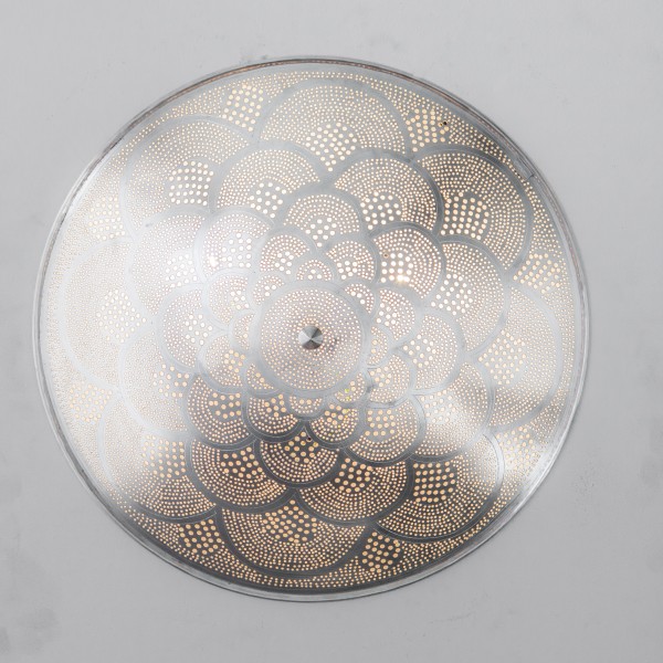 Ceiling Lamp - Disk - L - Fan - Silver - Zenza