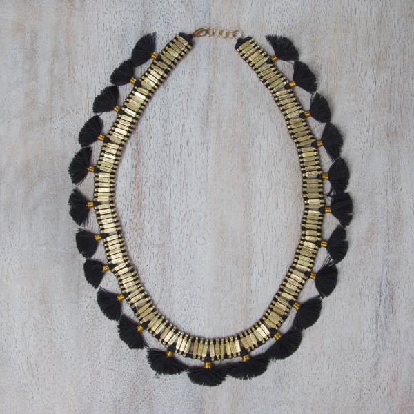 Necklace - Sahara - Black - Zenza