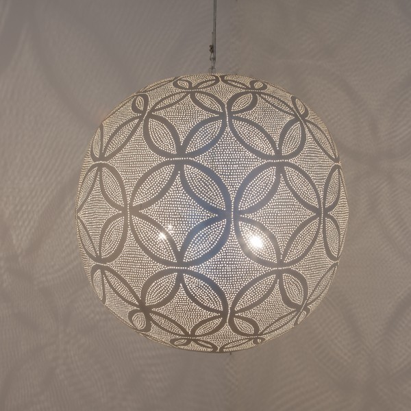 Hanglamp - Ball - Circles - XL - Zilver - Zenza