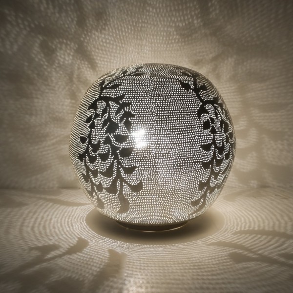 Table Lamp - Ball - Blossom - M - Silver - Zenza