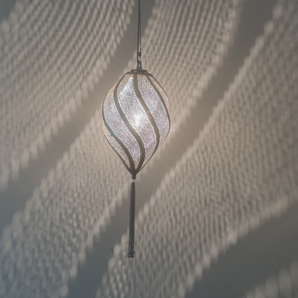 Pendant Lamp - Twist - Filigros - S - Silver - Zenza