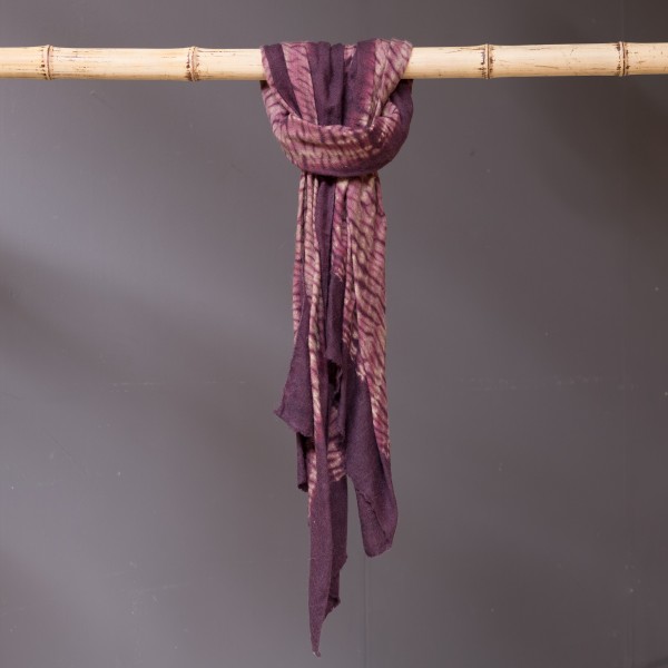 Sjaal - Wool Spirit - 70 x 180 cm - Paars - 100% pure merinowol - Zenza